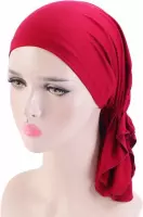 Cabantis Hijab Hoofddoek|Hoofddeksel|Islamitisch|Tulband|Muts|Katoen|Rood