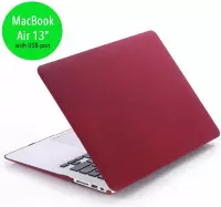 Lunso - cover hoes - MacBook Air 13 inch (2010-2017) - Sand bordeaux rood