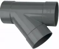 PVC T-Stuk 75mm 2x mof / spie 45°