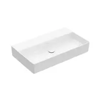 Villeroy & Boch Memento 2.0 wastafel onderzijde geslepen 80x47cm z. overloop z. kraangat ceramic+ stone white