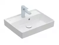 Villeroy & Boch Collaro fontein 50x40cm m. overloop m. 1 kraangat ceramic+ wit