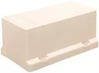 ABB deksel voor doos op wand/plafond Hafobox, kunststof, wit