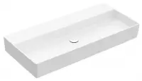 Villeroy & Boch Memento 2.0 wastafel voor handdoekhouders 120x47cm z. overloop z. kraangat stone white