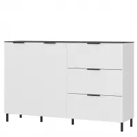 Germania California 151 cm Dressoir Wit / Marmer