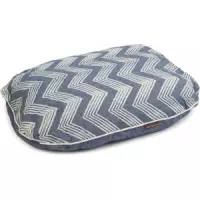 Beeztees Zigzag - Hondenkussen - Blauw - 71x50x10 cm