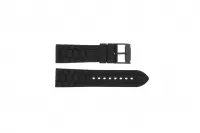 Horlogeband Fossil FS4487 / FS4628 / FS4605 / JR1425 Silicoon Zwart 24mm