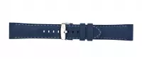 Morellato horlogeband Carezza U3844187060CR24 / PMU060CAREZZ24 Rubber Blauw 24mm + wit stiksel