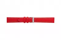 Morellato horlogeband Tipo Locman U2195432083SB24 / PMU083LOCMAN24 Glad leder Rood 24mm + bruin stiksel