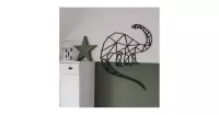 Fabryk Design geometrische vorm brontosaurus, dino voor aan de muur
