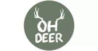 Muursticker Oh deer - WandstickersWandstickers Kerst - Polyester - Ø 150 centimeter