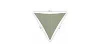 Shadow Comfort® Gelijkzijdige driehoek schaduwdoek - UV Bestendig - Zonnedoek - 200 x200 x 200 CM - Moonstone Green