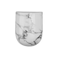 Wall plant pot Oval marble