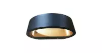 Sharp Wandlamp LED zwart/goud 2700k 830lm IP54 - Modern - Artdelight - 2 jaar garantie