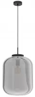 Bulciago Glazen hanglamp smoke/zwart d:35cm - Modern - Eglo - 2 jaar garantie