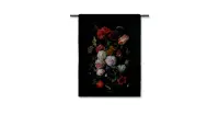 Wandkleed Bloemen - Wandkleden - 100% katoen - 90 centimeter x 120 centimeter