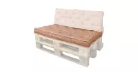 Unique Living | Palletkussen Rib | Outdoor Collectie | Oranje | 80x120cm