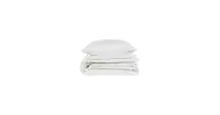 Overtrekset katoen satijn off white | Overtrekset | 140x220cm + 1/60x70cm | Wit | Van Morgen