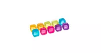 Herbruikbare ijsblokjes 2.5 cm ECO  X 10 stuks multi kleur