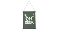 Interieurbanner Oh Deer -  Polyester - 90 x 120 centimeter