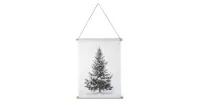 Interieurbanner dennenboom -  Polyester - 120 x 160 centimeter