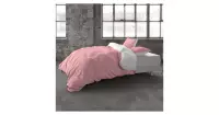 Dekbedovertrek Twin Face - Percale - Roze/Wit - DreamHouse Bedding