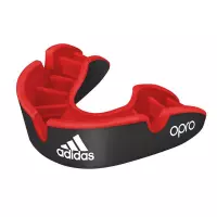 Adidas OPRO - silver - self-fit - Gen4 - senior - zwart/rood