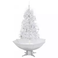 Sneeuwende Kerstboom Wit/Zilver 170cm