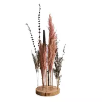Dijk Naturel collections droogbloemen met standaard Ø15x30cm roze