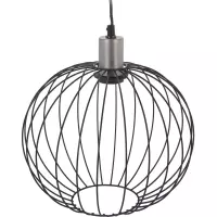 Hanglamp Metaal Zilver Industriele Art Deco Lamp