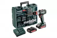 Metabo BS18L Quick Mobile Workshop 18V Boorschroefmachine 13mm met 2x2.0Ah Accu en Lader in Koffer - 602320870