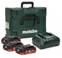 Metabo 685133000 18V LiHD accu starterset (3x 4,0Ah) + lader