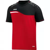 Jako Competition 2.0 T-Shirt Rood-Zwart Maat L