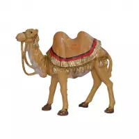 1x Kamelen beeldjes 13 cm dierenbeeldjes - Kerstbeeldjes/decoratiebeeldjes/kerststal beeldjes/dierenbeeldjes