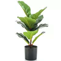Groene kunstplant ficus Lyrata 55 cm -