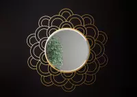 Polyhedra Husk M - spiegel (Kleur: goud)