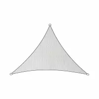 Livin'outdoor schaduwdoek Iseo HDPE driehoek 3x2,5m (Kleur doek: wit)