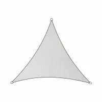 Livin' Outdoor schaduwdoek - Iseo HDPE - driehoek - 5 meter - Wit