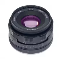 McoPlus MCO35mm F/1.6 Zwart voor Micro 4/3 Olympus/Panasonic