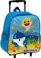 Pinkfong Trolley Rugzak Baby Shark 27 X 31 Cm Polyester Blauw