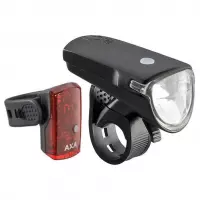 AXA Greenline 35 Fietsverlichtingsset - 35 lux - USB - LED