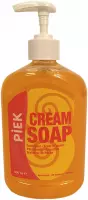 Handzeep met pomp - perzik cream soap (500 ml)