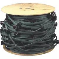 Prikkabel 132 fittingen E27 100 meter groene kabel