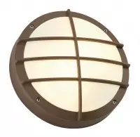 Buiten wand- / plafondlamp BULAN GRID Roest 2xE27