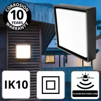 LED buitenlamp zwart SG Frame Square Maxi instelbaar van 700 tot 1920 lumen 3000K met schemerschakelaar