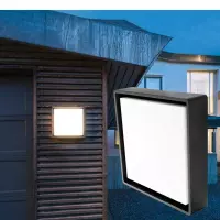 LED buitenlamp zwart dimbaar SG Frame Square Maxi 22W 1980 lumen 3000K vandaalbestendig binnen en buiten