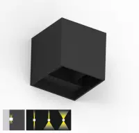 LED Wandlamp Cube 10x10x10 centimeter