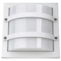 SG Largo LED Wandlamp E27 fitting vierkant mat wit IP65 IK10 611560