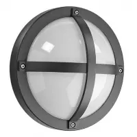 SG Solo LED wandlamp E27 grafiet rond IP65 IK10 623550