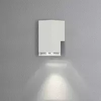 Wandlamp Antares mat wit LED 410-250 met lichtring en fitting GU10 bepaal zelf welke lamp