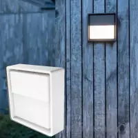 LED buitenlamp wit dimbaar SG Frame Square Wall 6W 300 lumen 3000K vandaalbestendig IK10 24x24cm